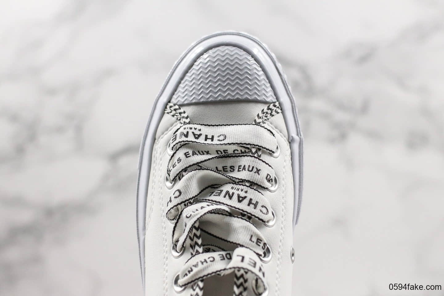 匡威Chanel x Converse 1970s真标版本香奈儿联名板鞋丝质鞋带白色配色全牛皮鞋面