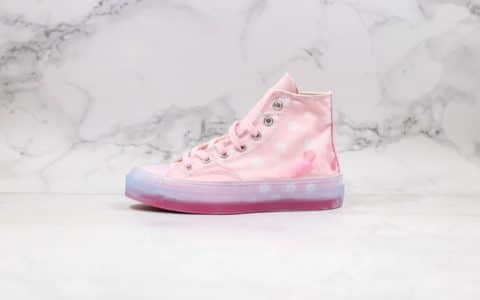 匡威CONVERSE Chuck 70S公司级版本樱花粉小花配色原厂樱花图案透明大底原档案数据开发