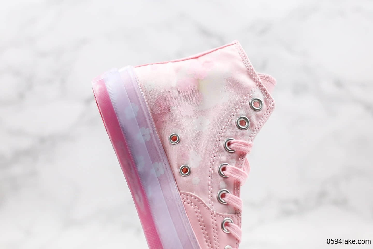 匡威CONVERSE Chuck 70S公司级版本樱花粉小花配色原厂樱花图案透明大底原档案数据开发