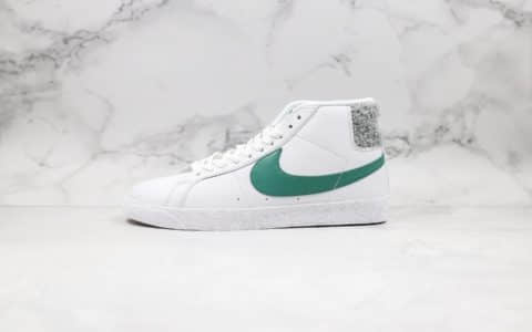 耐克NIKE SB ZOOM BLAZER MID PRM纯原版本中帮开拓者绒毛尾巴绿钩原厂面料原档案数据开发 货号：CJ6983-100