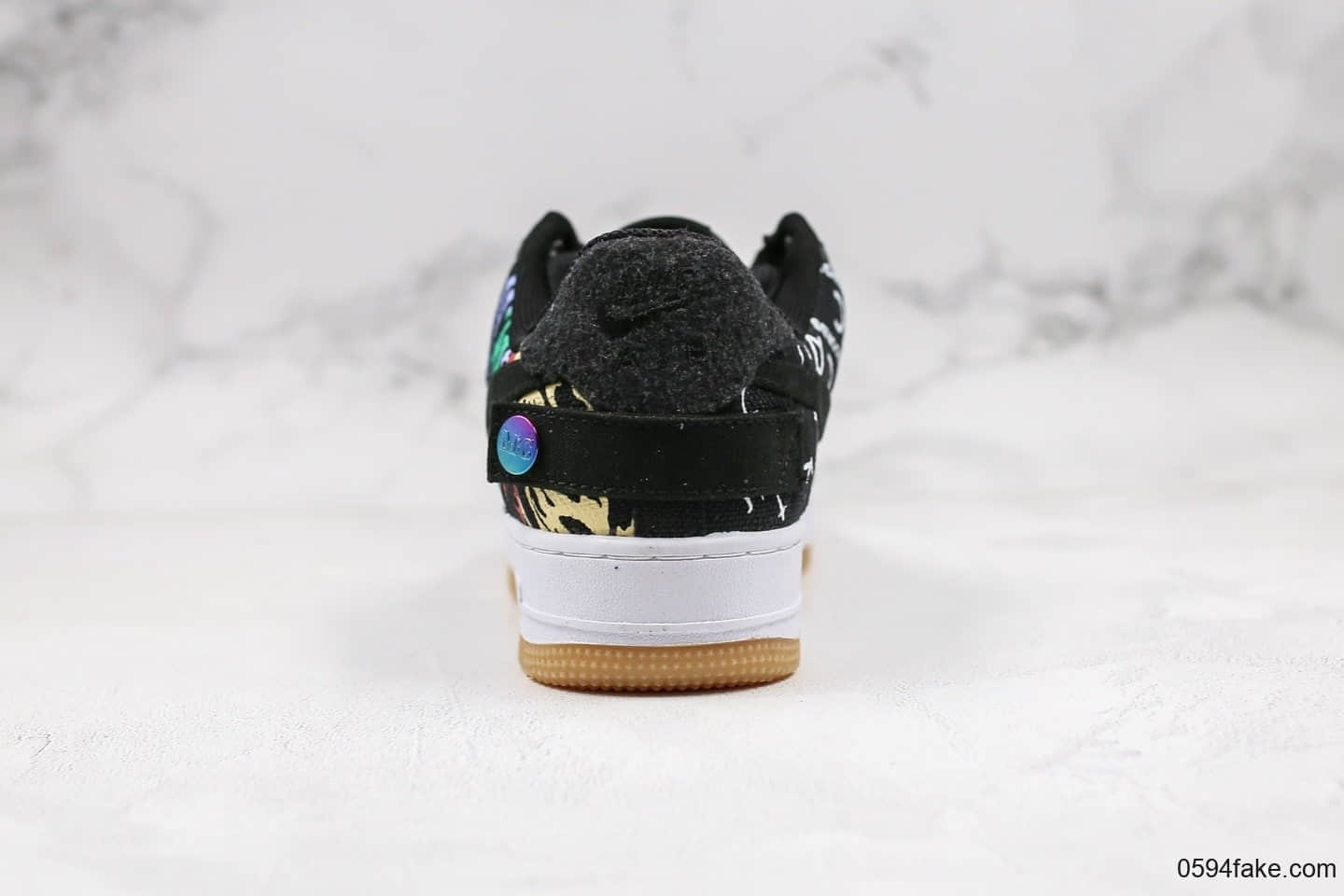 耐克Travis Scott X Nike Air Force 1 Low Zipper Astroworld Black纯原版本斯科特联名款拼接黑涂鸦鬼脸空军一号内置全掌气垫原楦头纸板打造 货号：CN2405-001