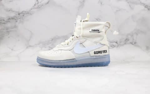 耐克Nike Air Force 1 WTR Gore-Tex纯原版本高帮机能防水空军一号白色原档案数据开发原盒原标 货号：CQ7211-002