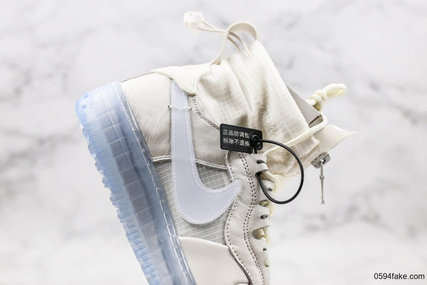 耐克Nike Air Force 1 WTR Gore-Tex纯原版本高帮机能防水空军一号白色原档案数据开发原盒原标 货号：CQ7211-002