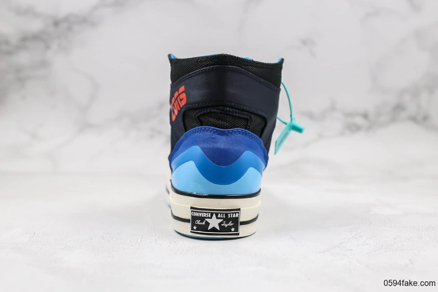匡威Converse Chuck 70 E260 Hi纯原版本高帮篮球鞋黑蓝柑配色内置原厂大底原楦头纸板打造 货号：166321C
