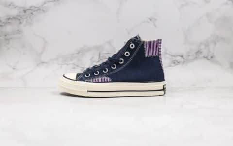 匡威Converse 70S LOOKBOOK公司级版本姜涩琪联名补丁款午夜蓝配色原厂硫化大底双围条正确硅蓝中底