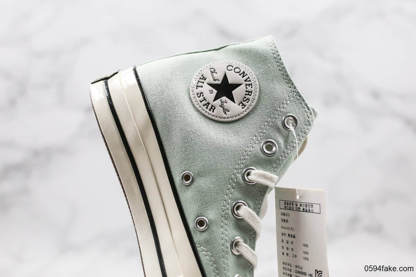 匡威Converse 1970s公司级版本春季高帮2020薄荷绿配色原楦头原纸板打造区别市面通货版本