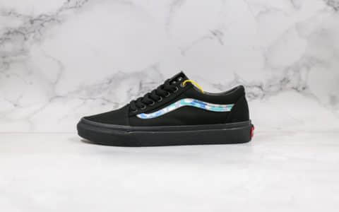 万斯Vans Old Skool Pro公司级版本春季新款黑武士低帮迷彩条纹原厂硫化大底内置钢印 货号：YJ78