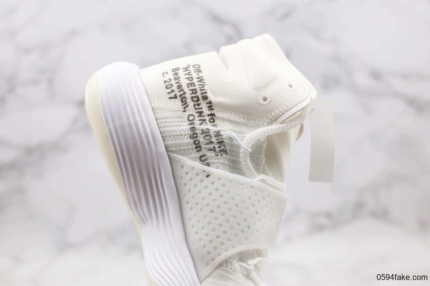 耐克Nike REACT Hyperdunk 2017 x Off-White纯原版本联名款大吕布白色 