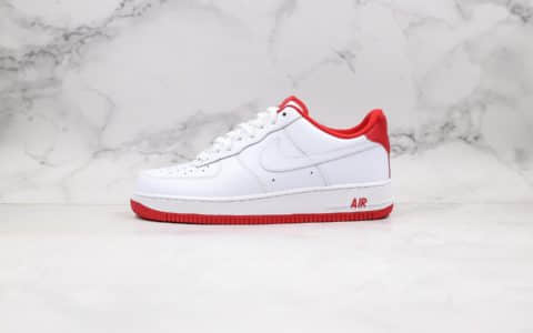 耐克Nike Air Force 1'07-White University Red纯原版本低帮空军一号大学红内置sole气垫原档案数据开发 货号：CD0884-101