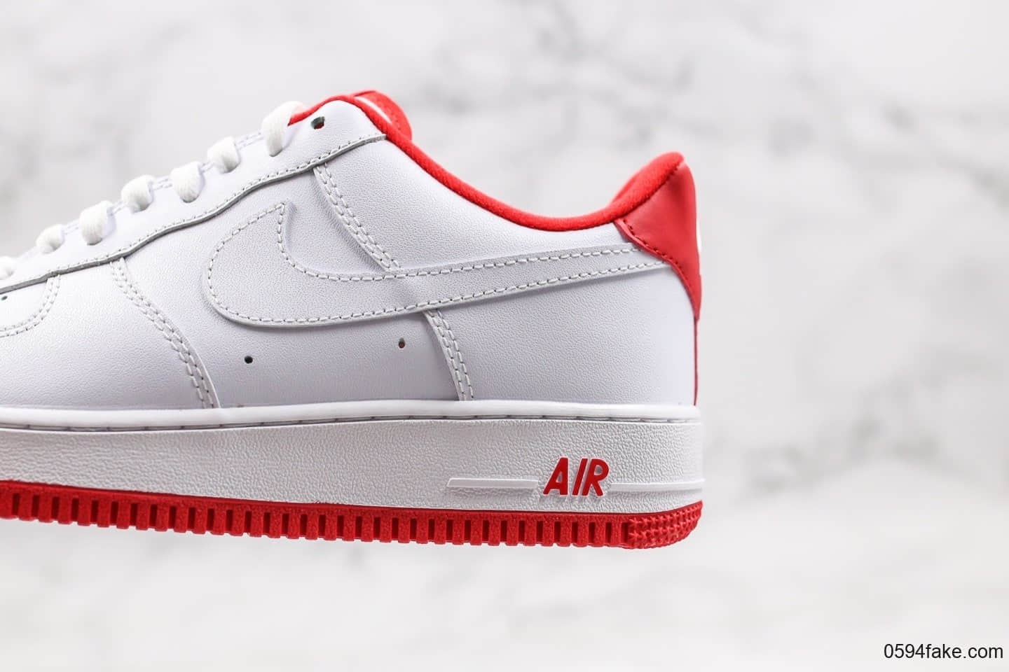 耐克Nike Air Force 1'07-White University Red纯原版本低帮空军一号大学红内置sole气垫原档案数据开发 货号：CD0884-101