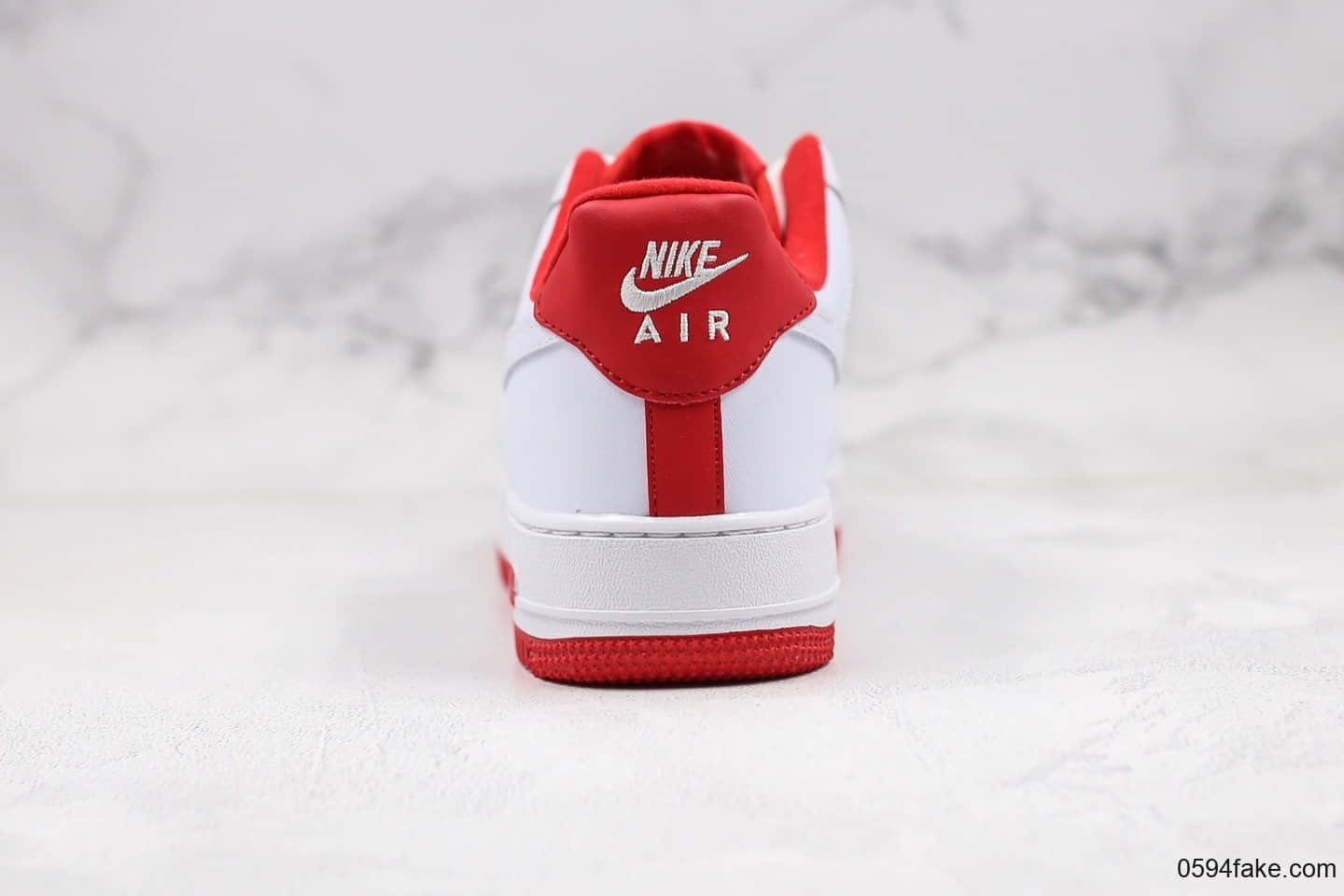 耐克Nike Air Force 1'07-White University Red纯原版本低帮空军一号大学红内置sole气垫原档案数据开发 货号：CD0884-101