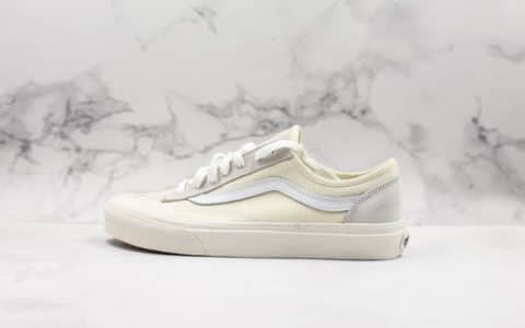 万斯Vans Style 36 Decon SF公司级版本“杀人鲸”半月包头全白配色原厂硫化大底