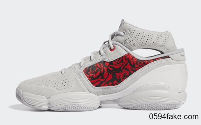 罗斯战靴adidas D Rose 1 “Roses”下周发售！吸睛玫瑰图案！ 货号：FV8057