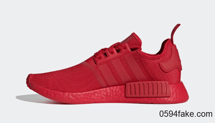 抢眼大红！adidas NMD R1 新配色即将发售！ 货号：FX4358