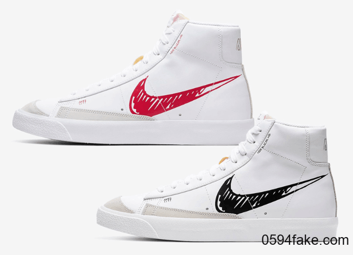 手稿设计Nike Blazer Mid 77曝光！两款配色你更中意哪一款？