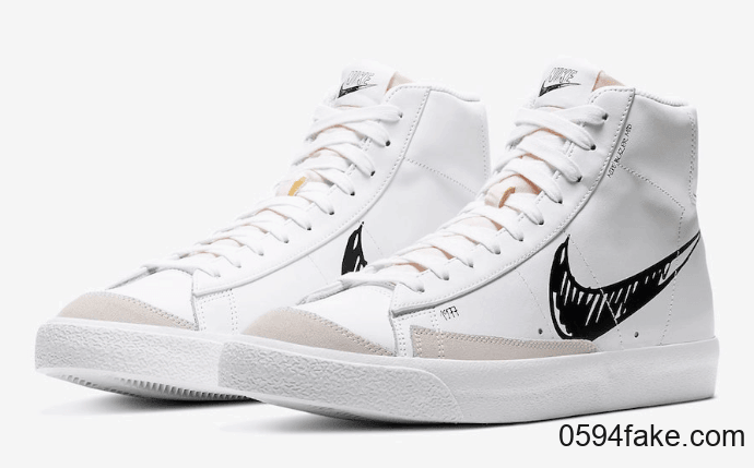 手稿设计Nike Blazer Mid 77曝光！两款配色你更中意哪一款？