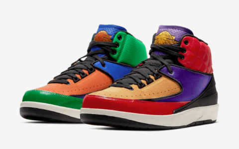 高规格制作！Air Jordan 2 WMNS“ Multicolor”释出官图！ 货号：CT6244-600