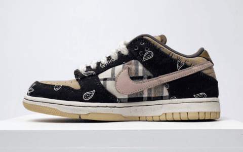 Travis Scott x Nike SB Dunk Low月底发售！细节满满！ 货号：CT5053-001