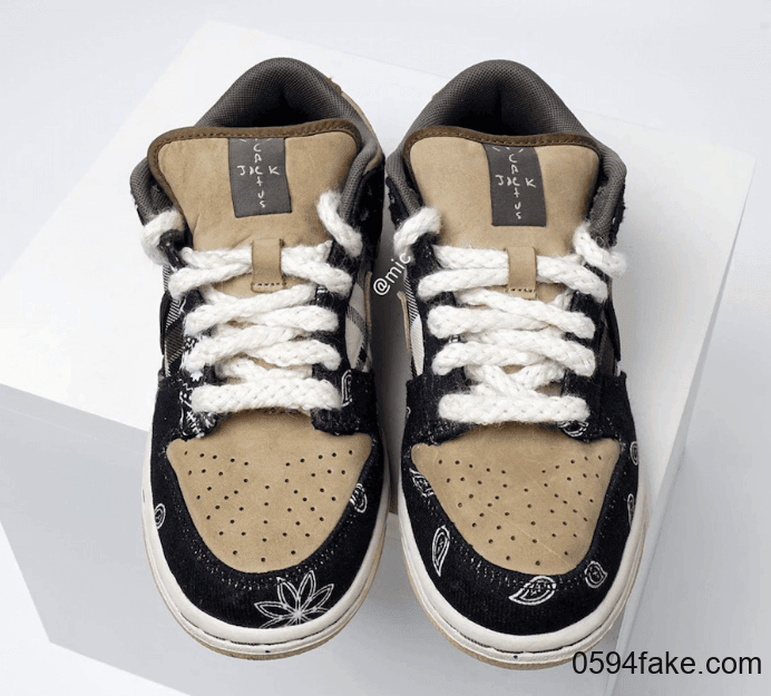 Travis Scott x Nike SB Dunk Low月底发售！细节满满！ 货号：CT5053-001