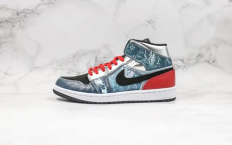 乔丹Air Jordan 1 Marvel Thor纯原版本中帮AJ1美国漫威联名款雷神配色正确卡色后跟定型 货号：556297-023