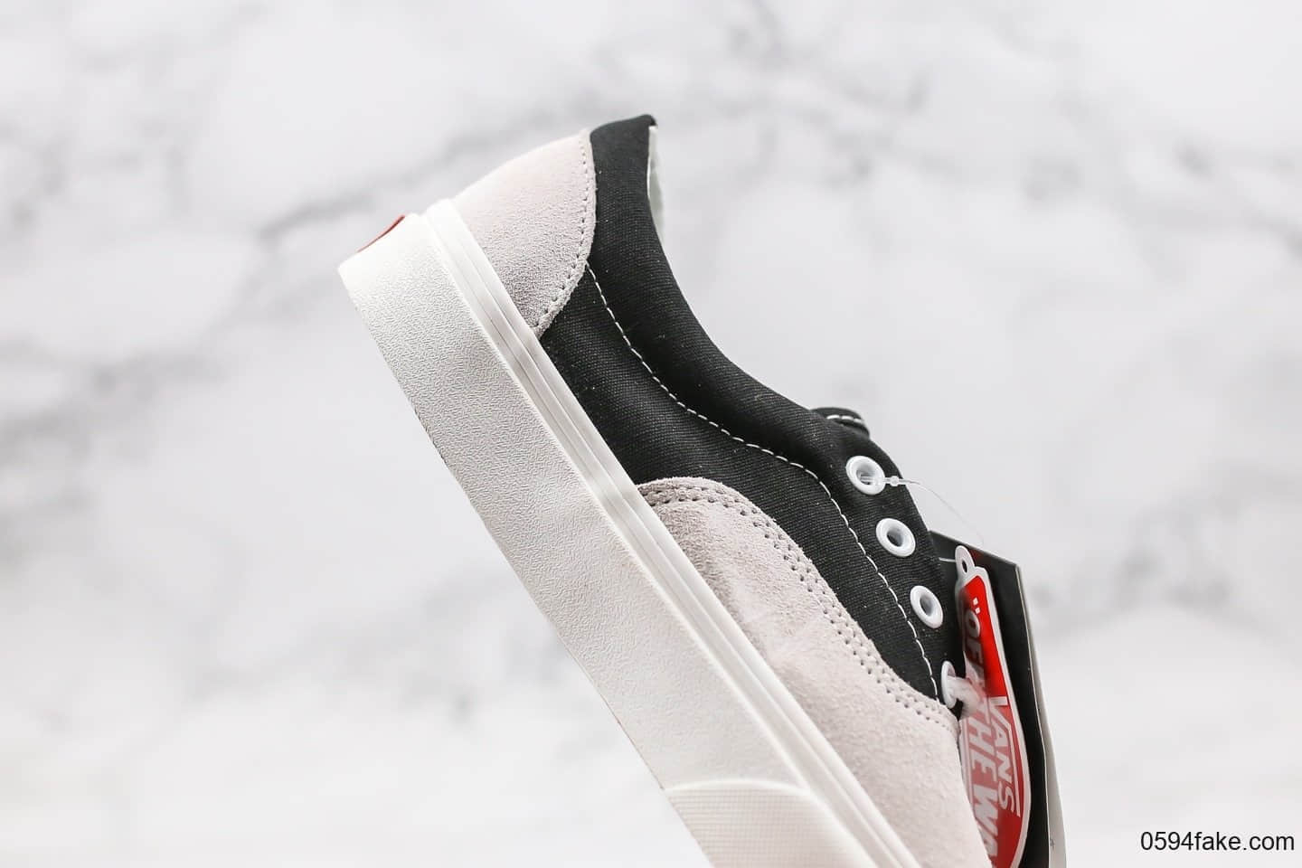 万斯Vans Era 95 DXF OG公司级版本高街风低帮安纳海姆黑白拼接原厂硫化内置钢印 货号：VN0A2RR1TIP