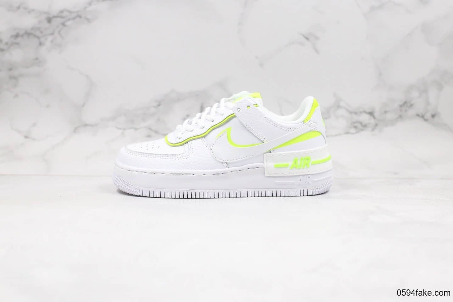 耐克Nike Air Force 1 Shadow纯原版本低帮空军一号马卡龙糖果白绿色原盒原标正确卡色 货号：CI0919-104