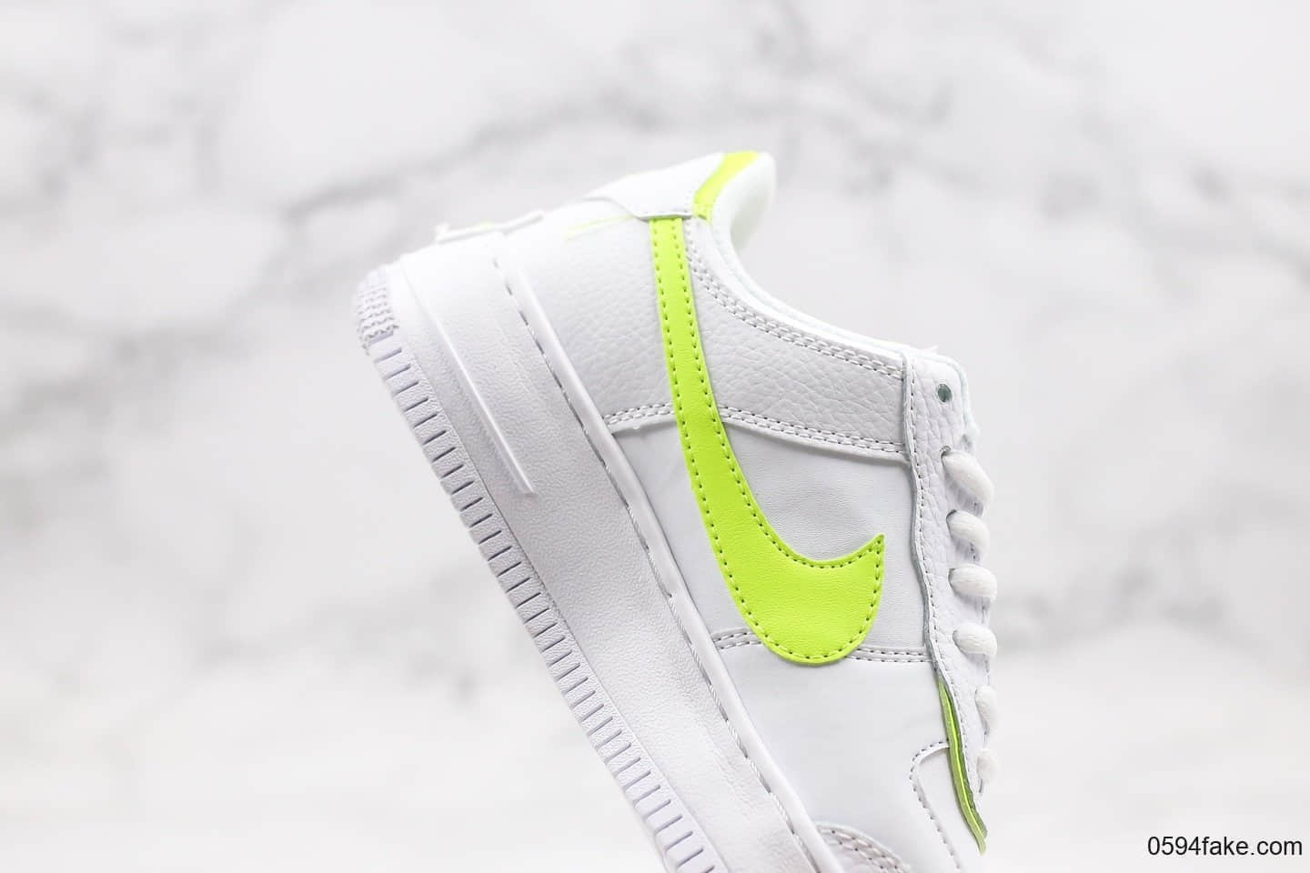 耐克Nike Air Force 1 Shadow纯原版本低帮空军一号马卡龙糖果白绿色原盒原标正确卡色 货号：CI0919-104