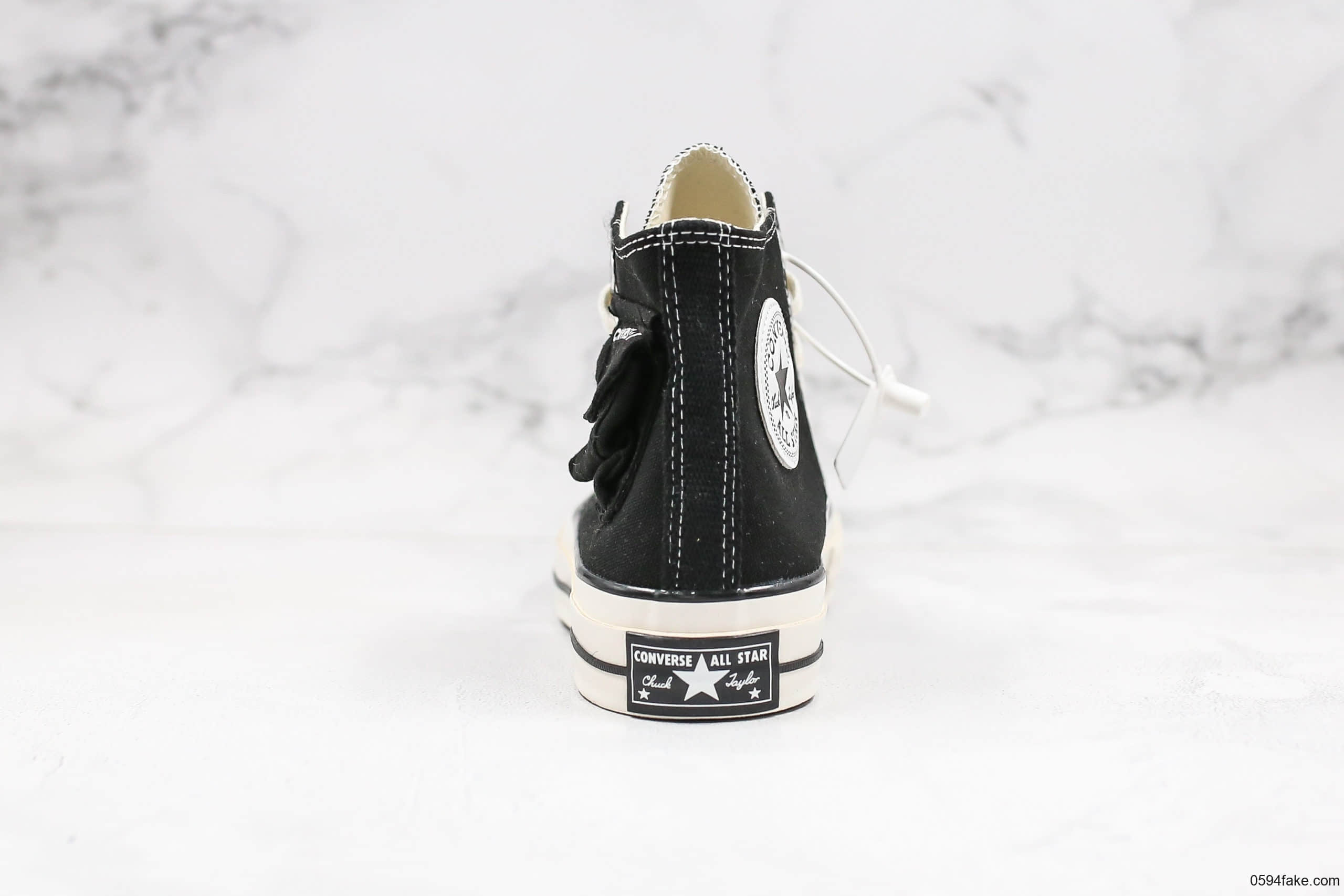 匡威Converse Chunk Taylor Side Pocket公司级版本高帮侧边黑白小口袋原厂硫化大底正确硅蓝软中底 货号：167044F