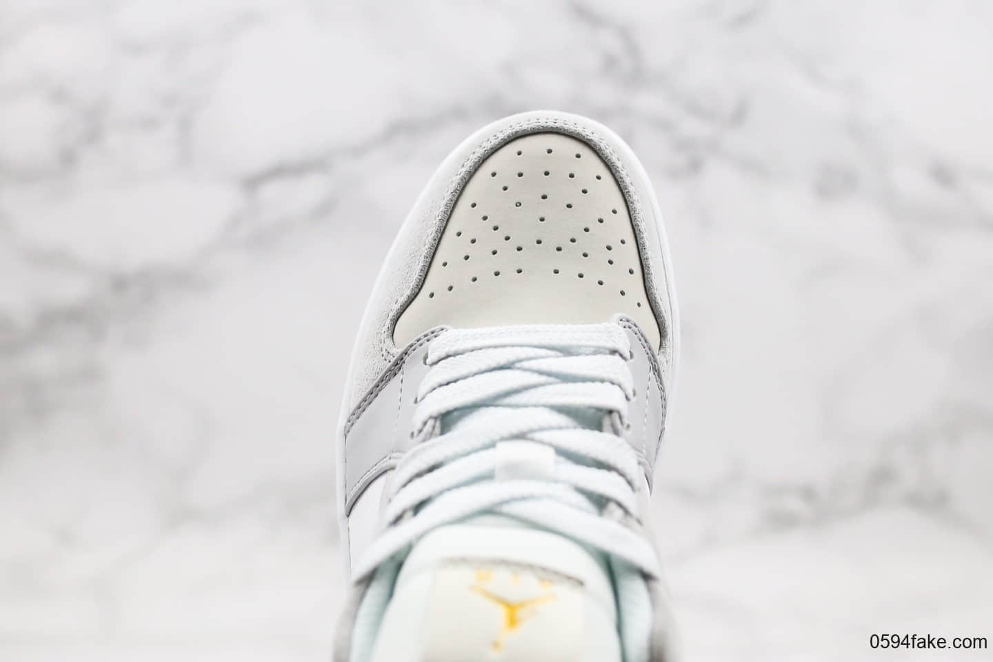 耐克Nike Air jordan 1 low paris纯原版本低帮AJ1小巴黎灰蓝色内置气垫正确卡色原盒原标 货号：CV3043-100