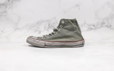 匡威Converse All Star Canvas Smoke High Top公司级版本高帮乞丐鞋做旧烟熏配色原盒原标原楦头纸板打造 货号：156885C