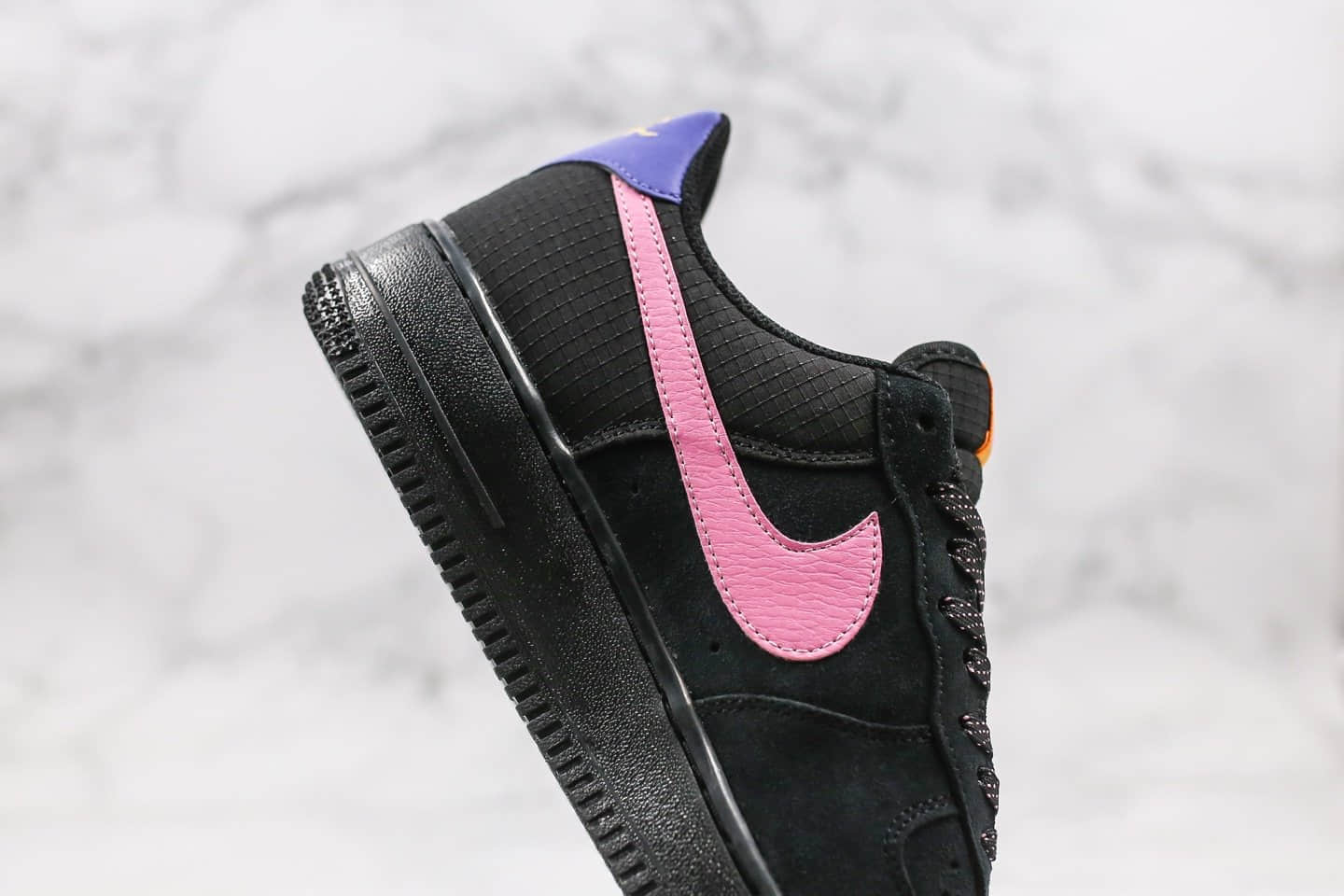 耐克Nike AIR FORCE 1 LV8 AF1 ACG纯原版本低帮空军一号鼠年限定黑粉配色内置全掌Sole气垫 货号：CD0887-001