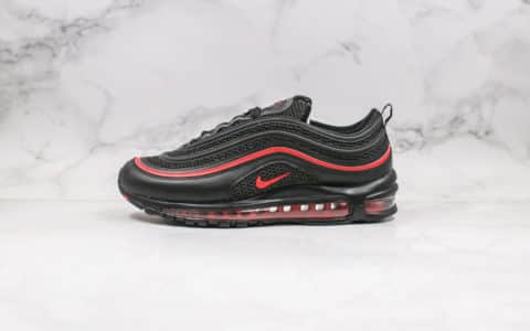 耐克Nike Air Max 97纯原版本子弹气垫鞋黑红色情人节限定内置全掌气垫原盒原标 货号：CU9990-001