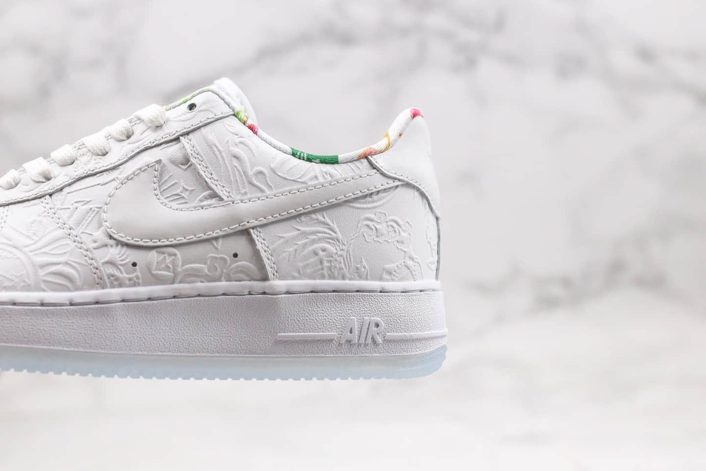 耐克Nike Air Force 1 Low 07 PRM纯原版本低帮空军一号鼠年限定白皮革铜钱剪纸配色内置气垫原档案数据开发原盒配件 货号：CU8870-117