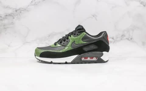 耐克Nike Air Max 90 QS纯原版本Max90气垫鞋黑绿色内置真实气垫原盒原标原档案数据开发 货号：CD0916-001