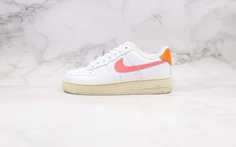 耐克Nike Air Force 1 Low White DigitalPink纯原版本低帮空军一号珊瑚粉配色内置气垫原盒原标 货号：CV3030-100