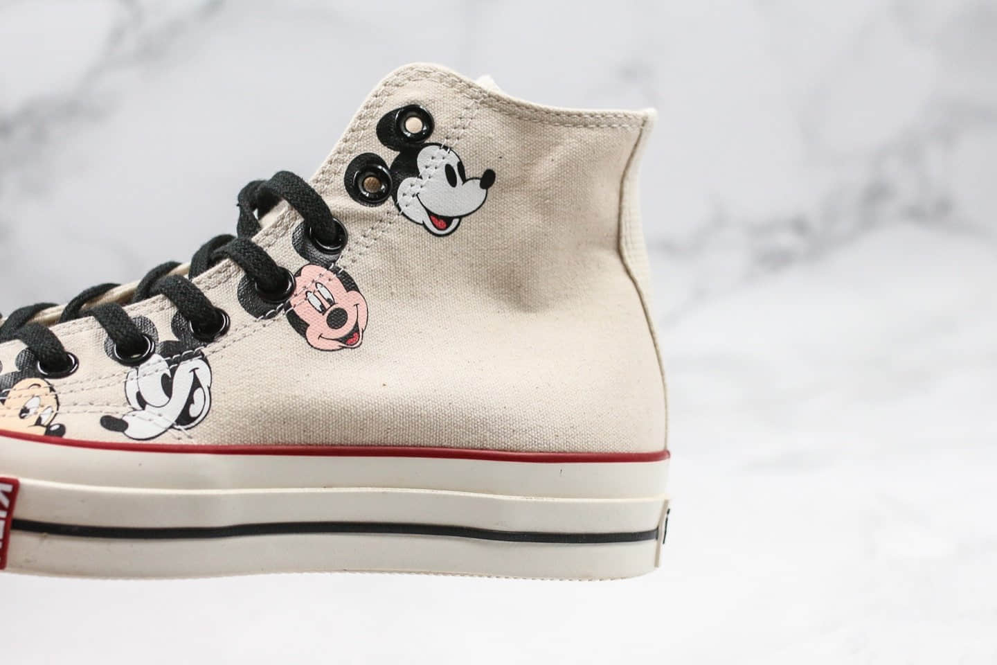 匡威Converse x Kith x Disney公司级版本三方联名款高帮帆布鞋米老鼠配色原厂硫化大底正确硅蓝中底