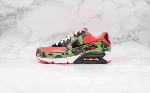 耐克Nike Air Max 90 Reverse Duck Camo纯原版本气垫鞋Max90反转猎鸭迷彩配色真实气垫正确鞋面材质 货号：CW6024-600