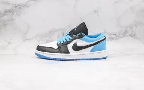 乔丹Air Jordan 1 Low Laser Blue纯原版本低帮AJ1黑蓝脚趾配色原盒原标区别市面通货版本 货号：CK3022-004