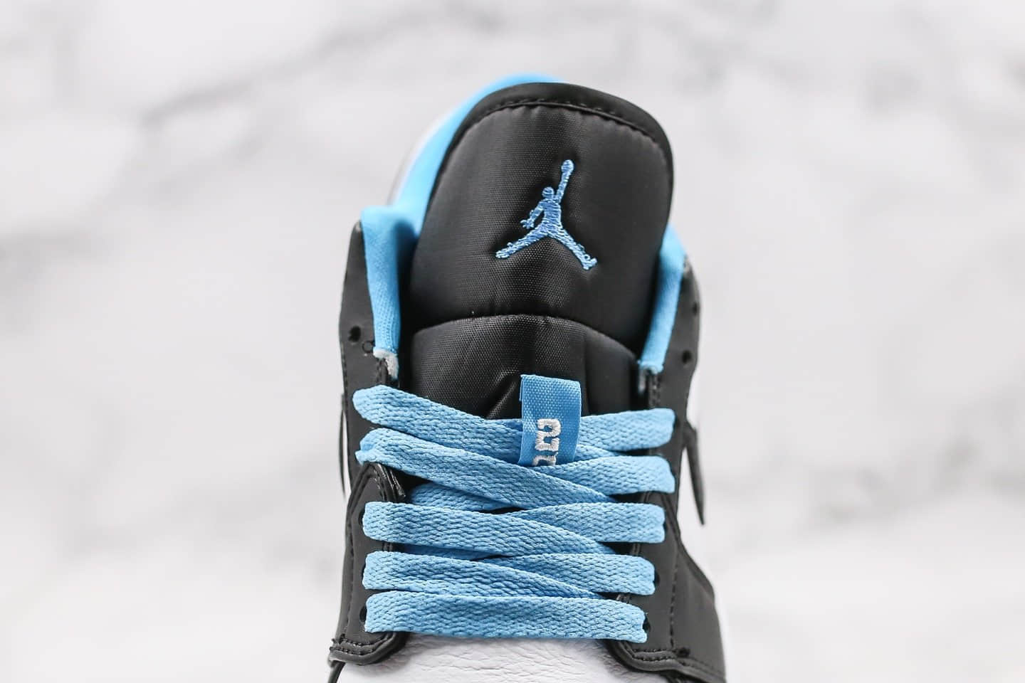 乔丹Air Jordan 1 Low Laser Blue纯原版本低帮AJ1黑蓝脚趾配色原盒原标区别市面通货版本 货号：CK3022-004