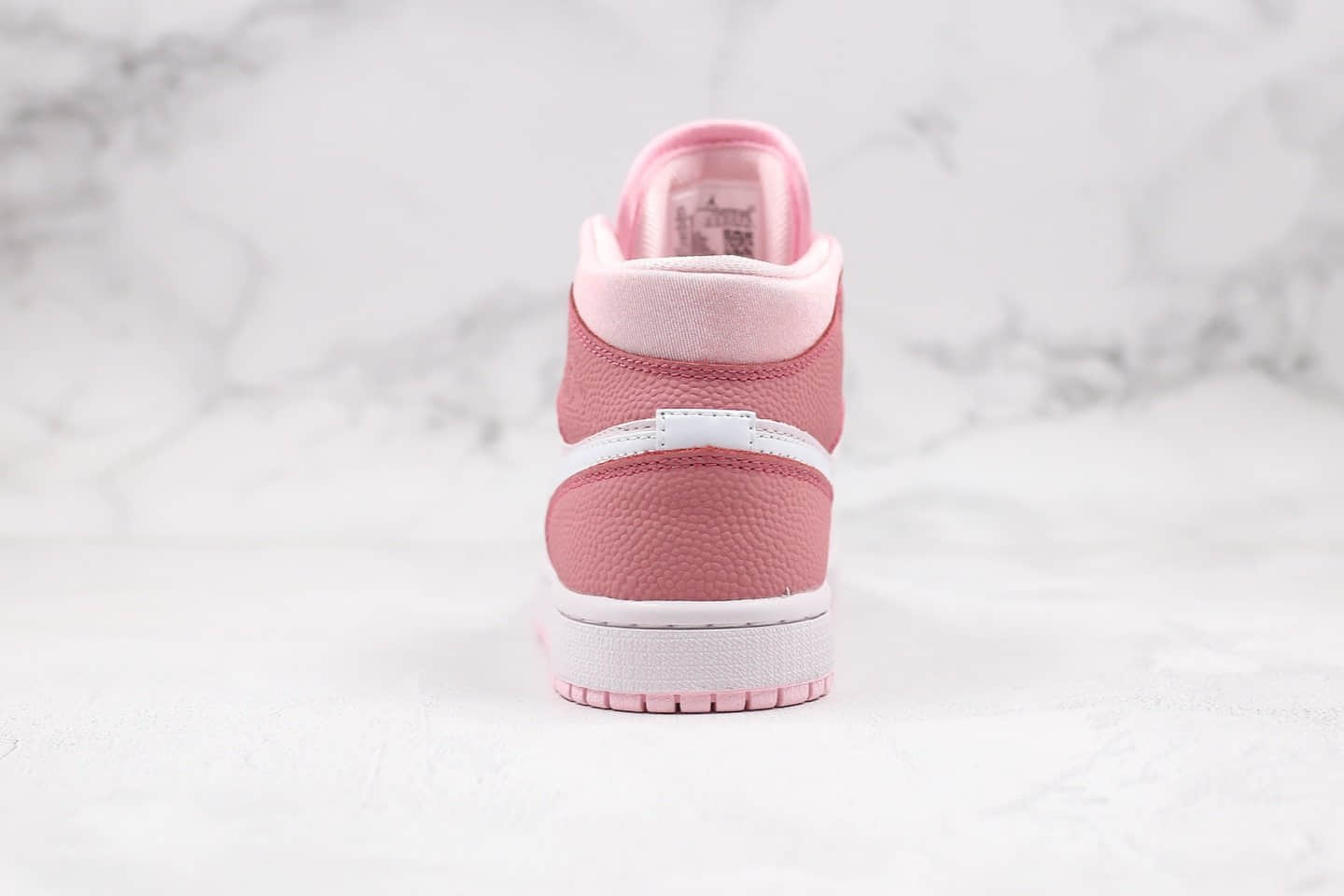 乔丹Air Jordan 1 Mid Digital Pink纯原版本中帮AJ1白粉红泡沫配色原盒原标正确鞋面皮料 货号：CW5379-600