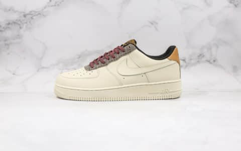 耐克Nike Air Force 1 Low纯原版本低帮空军一号米白色鹅卵石配色内置气垫原盒原标海外发售款 货号：CK4363-200