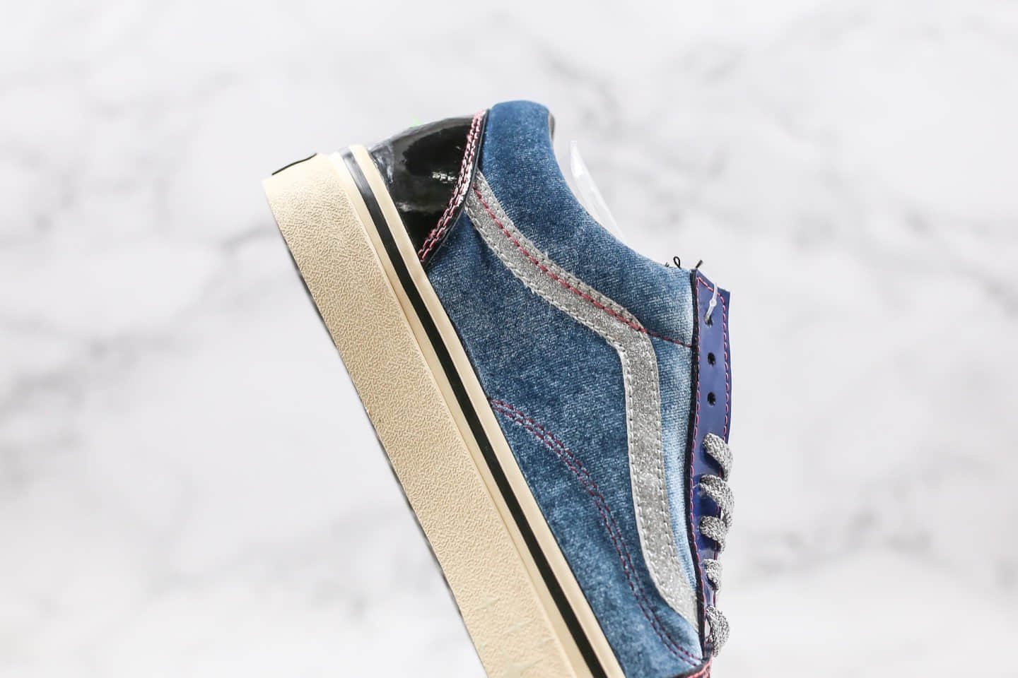 万斯VANS VAULT X FEATURE OLD SKOOL AUTHENTIC公司级版本联名款低帮丝绒漆皮灯芯绒蓝粉色撞色拼接棋盘盒子原档案数据开发