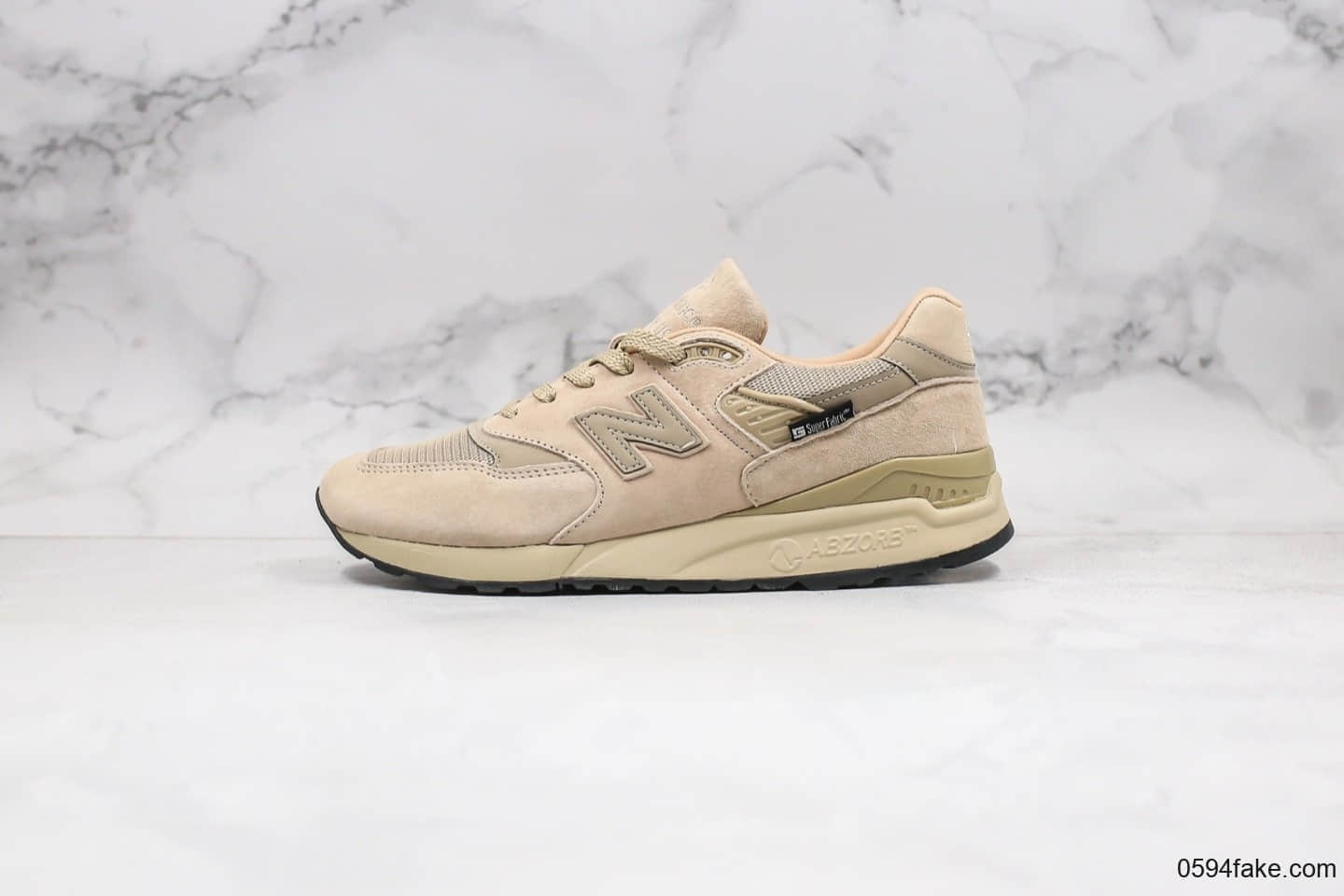 新百伦New Balance 998纯原版本棕色卡其色休闲慢跑鞋原盒原标原档案数据开发 货号：M998BLC