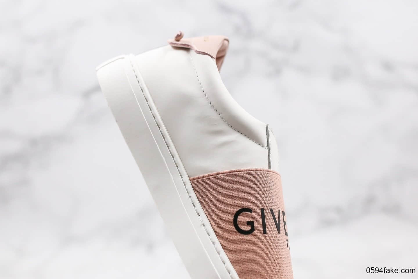 纪梵希Givenchy Low-top lace-up sneakers纯原版本桃粉色绑带GVC限定款广东原厂顶级头层无胶工艺