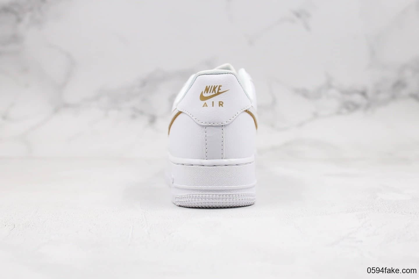 耐克Nike Air Force 1 '07 Low Essential纯原版本低帮空军一号白金边配色内置全掌Sole气垫正确鞋面材质 货号：AO2132-102