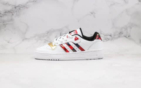 阿迪达斯Adidas Originals Rivalry Low CNY纯原版本三叶草低帮2020年中国新年限定款原装抽屉礼盒三层组合大底 货号：FW5273