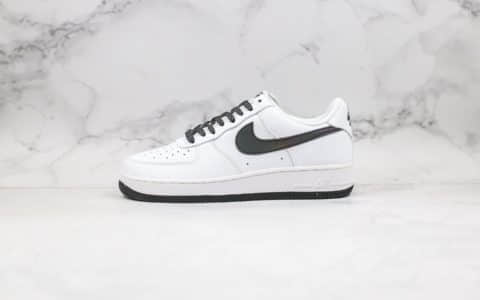 耐克Nike Air Force 1 Low White Static公司级版本低帮空军一号黑白色满天星变色龙内置气垫原盒原标3M反光 货号：366751-808