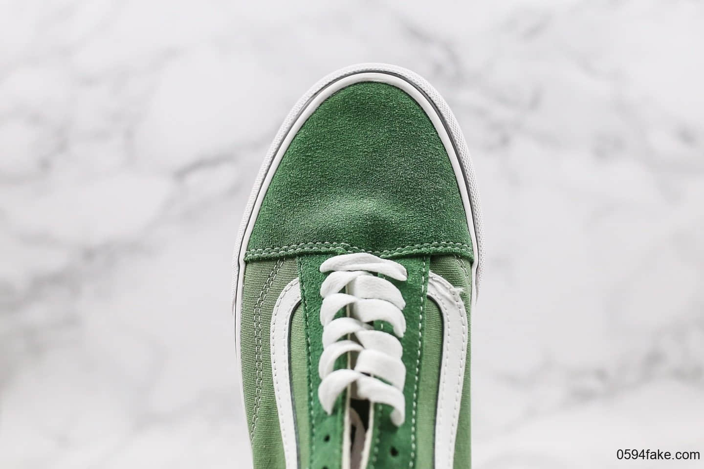 万斯Vans Old Skool Slip On公司级版本麂皮帆布拼接低帮板鞋绿色全新硫化软底工艺