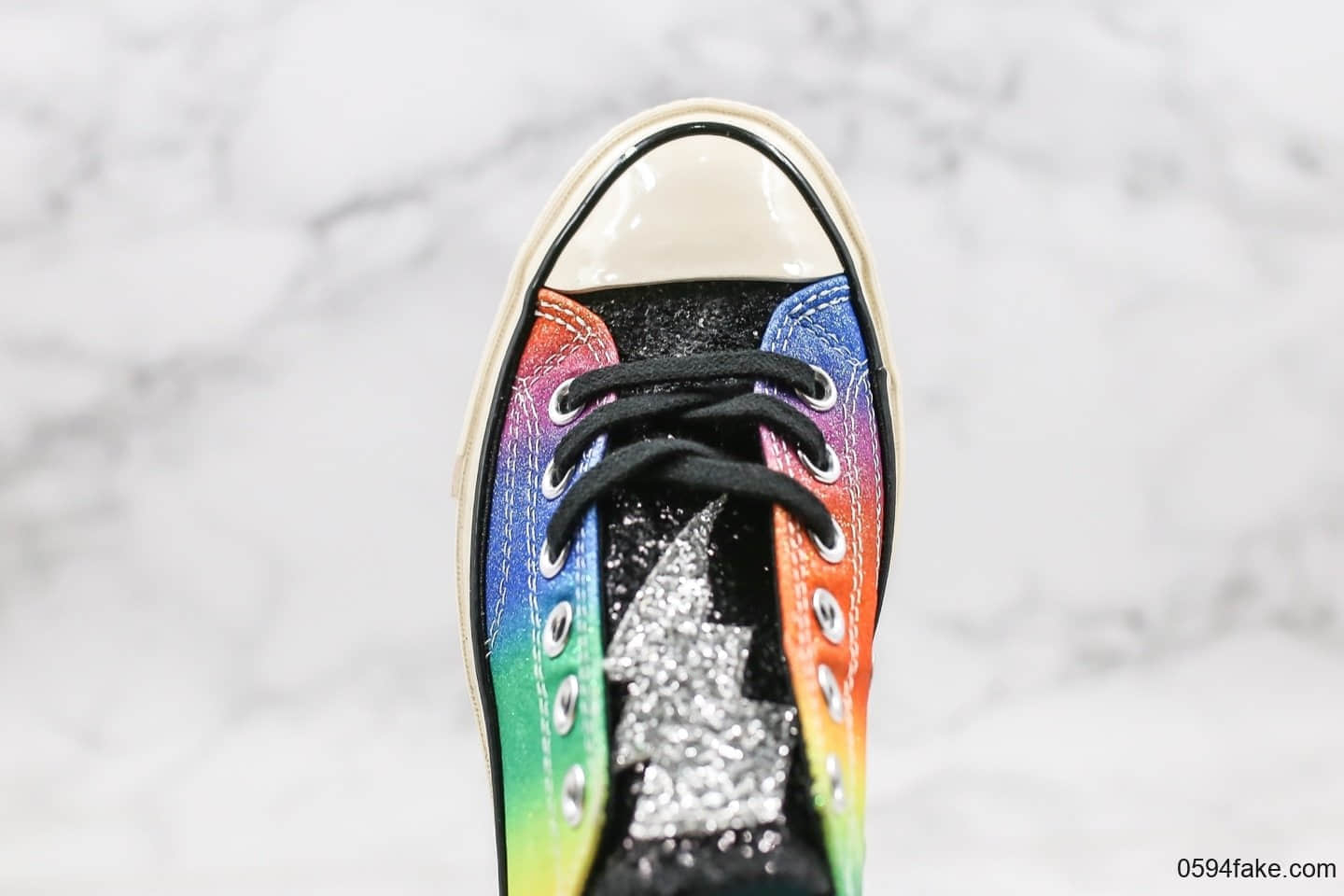 匡威Converse 2019 Pride公司级版本低帮彩虹闪电配色原厂硫化大底正确硅蓝软中底原盒原标