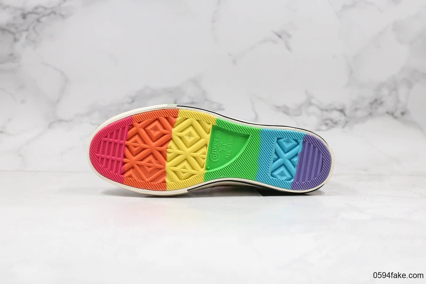 匡威Converse 2019 Pride公司级版本低帮彩虹闪电配色原厂硫化大底正确硅蓝软中底原盒原标